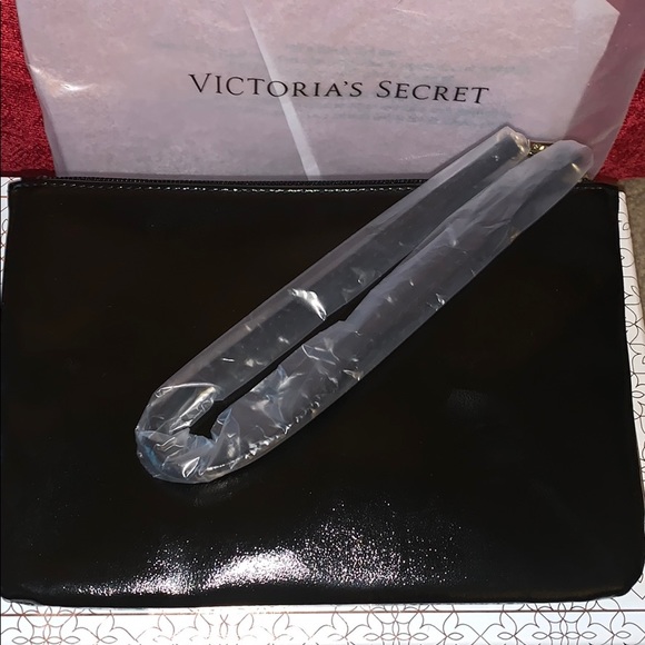 VICTORIAS SECRET Rare Floating Sequin Patent Bag - Picture 6 of 6